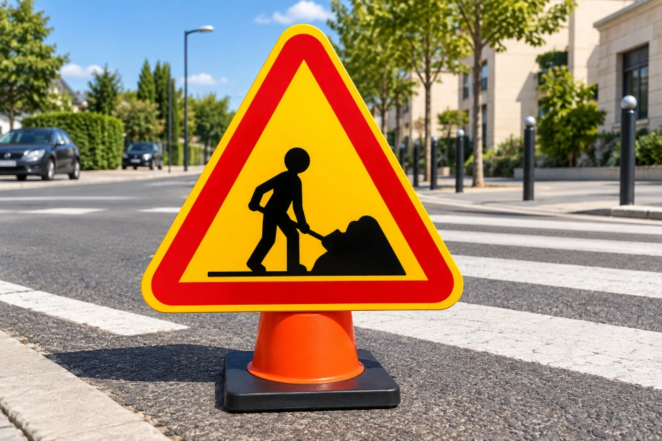 panneau de chantier