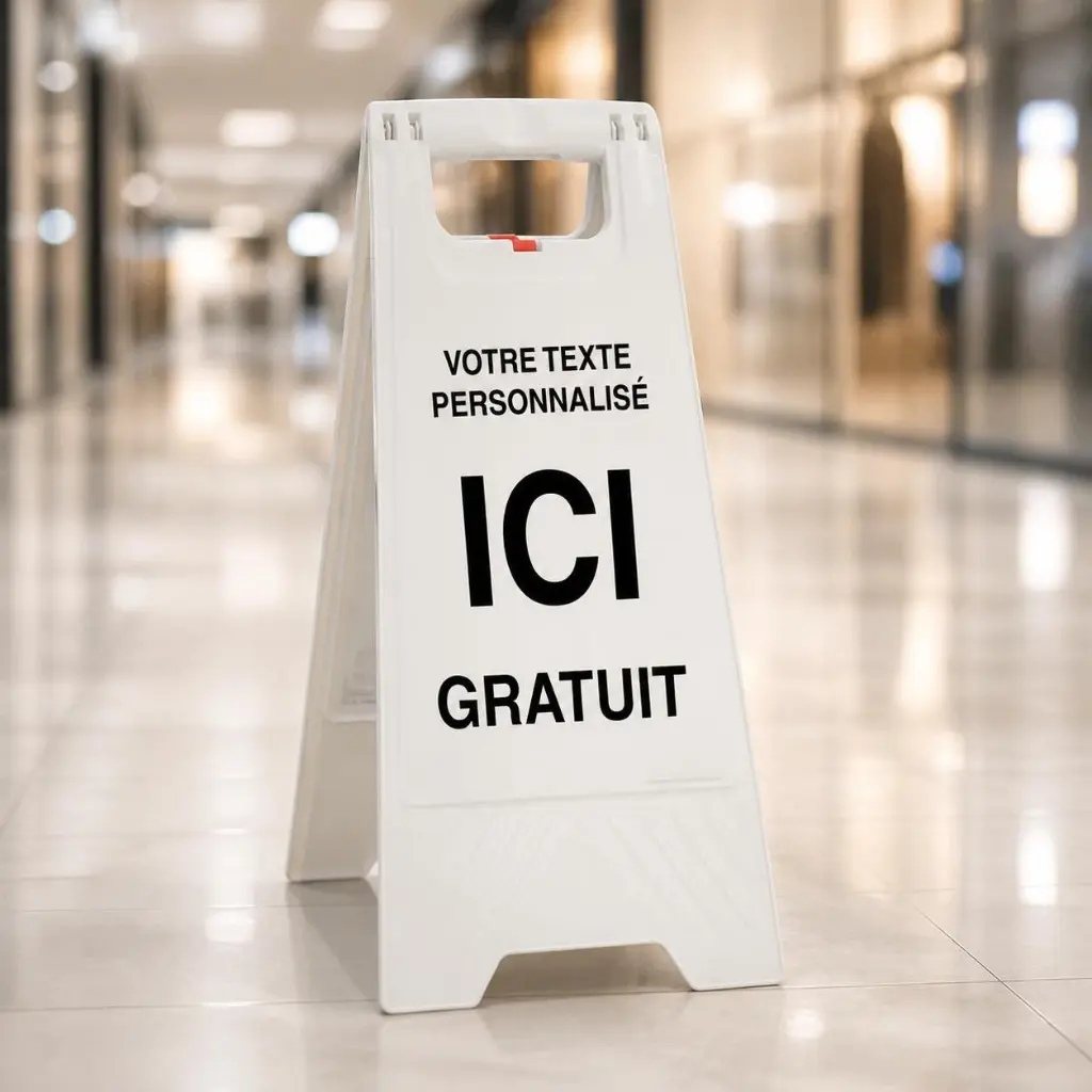 AI Generated 201721-blanc - Centre commercial premium (3/4) avec visuel