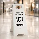 AI Generated 201721-blanc - Centre commercial premium (3/4) avec visuel