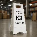 AI Generated 201721-blanc - Image 2 Entrepôt logistique (3/4) avec visuel