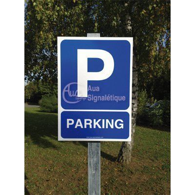 Kit Panneau PARKING aluminium 3mm (450x630 mm)