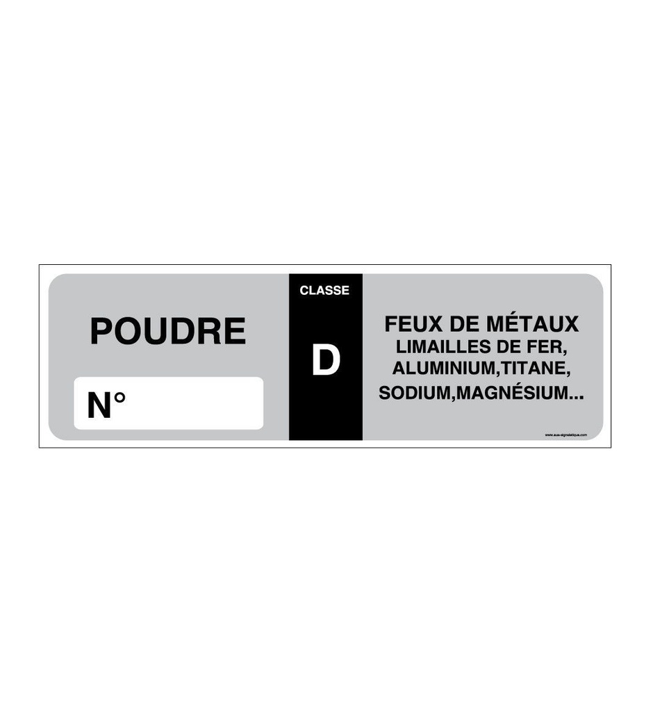 Lot 10 autocollants Etiquettes Extincteur poudre D