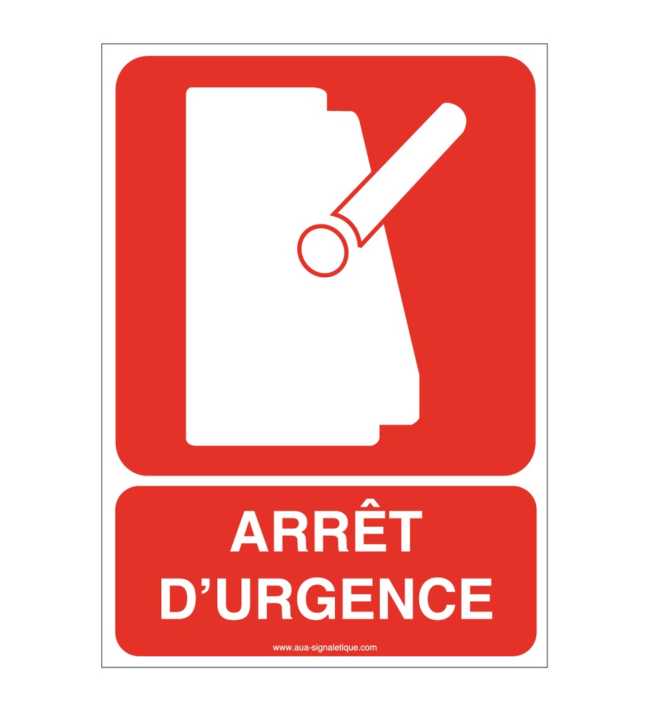 Panneau Arrêt D'urgence - AI