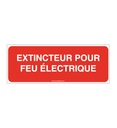Panneau Extincteur pour feux électriques - B