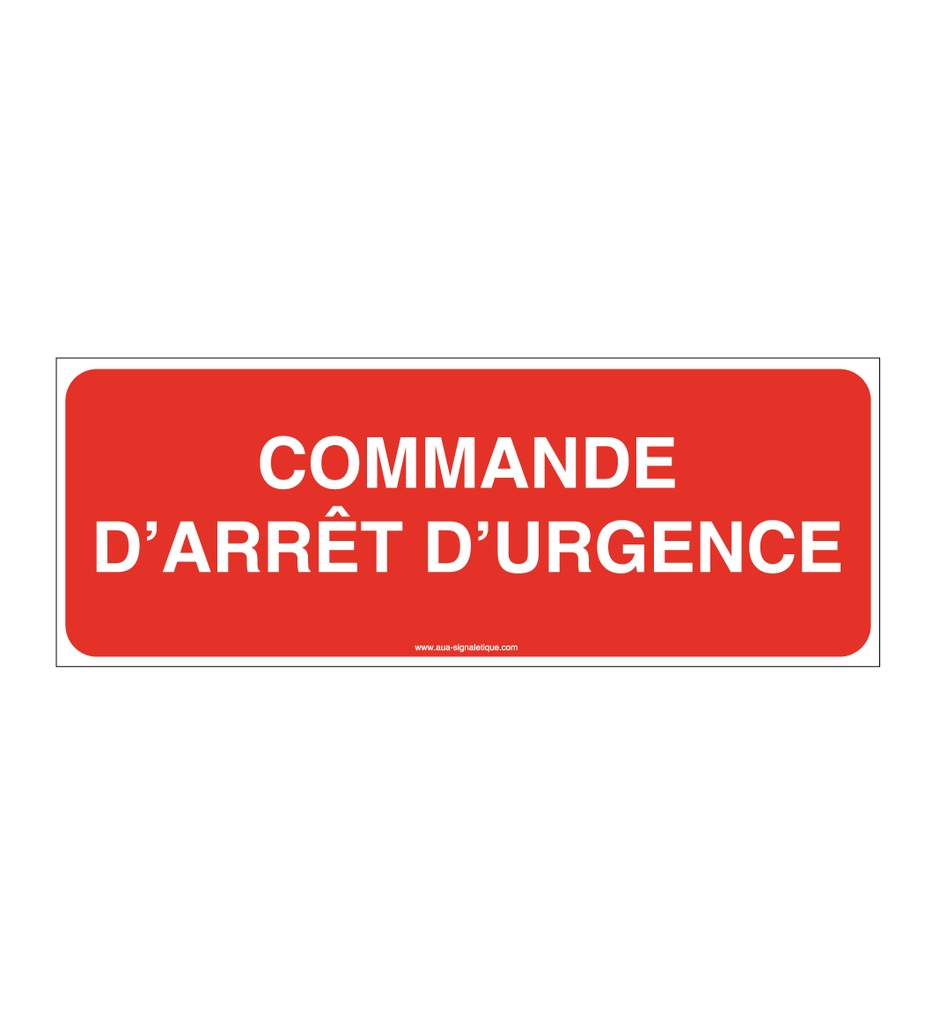 Panneau Commande d'arrêt d'urgence - B