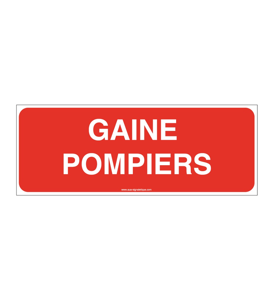 Panneau Gaine pompiers - B