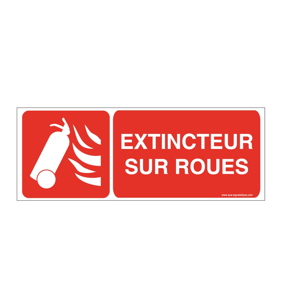 Panneau Extincteur sur roue - B