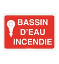 Panneau Bassin d'eau incendie