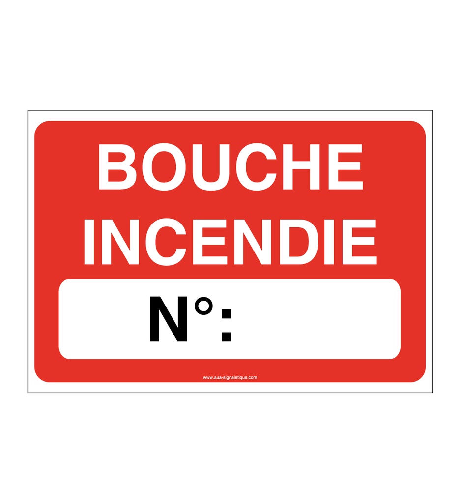 Panneau Bouche d'incendie n°