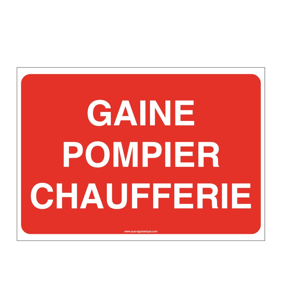 Panneau Gaine pompier chaufferie