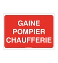 Panneau Gaine pompier chaufferie