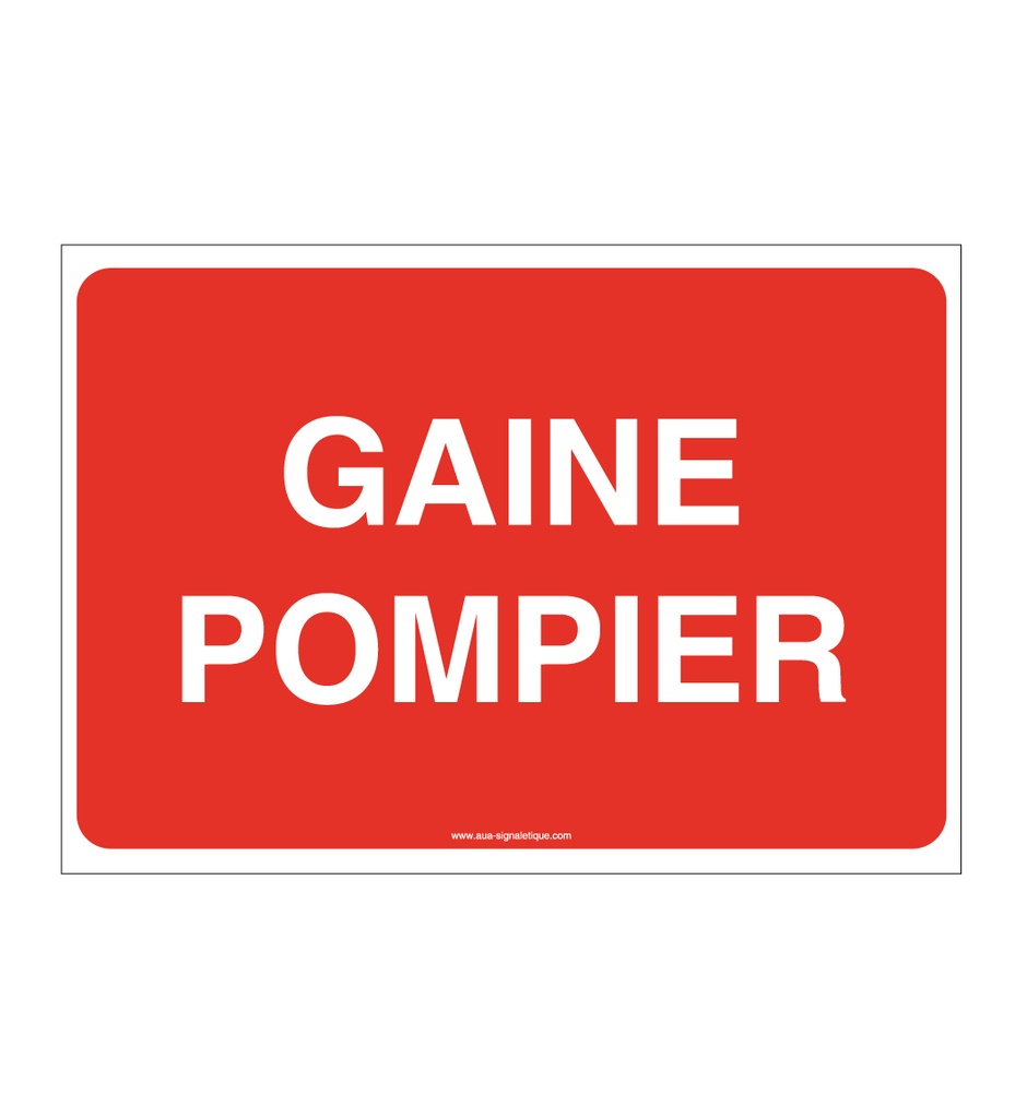Panneau Gaine pompier