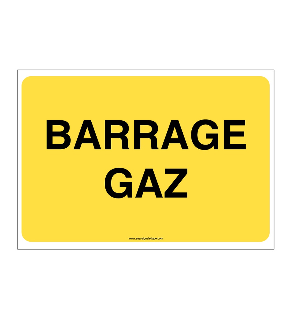 Panneau Barrage gaz