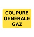 Panneau Coupure générale gaz