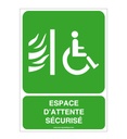 Panneau Espace d'Attente Sécurisé Vertical