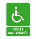 Panneau Accès Handicapés Vertical