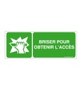 Panneau Casser pour obtenir l'accès-B