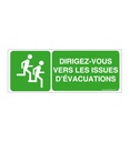 Panneau Dirigez-Vous vers les Issues... - B
