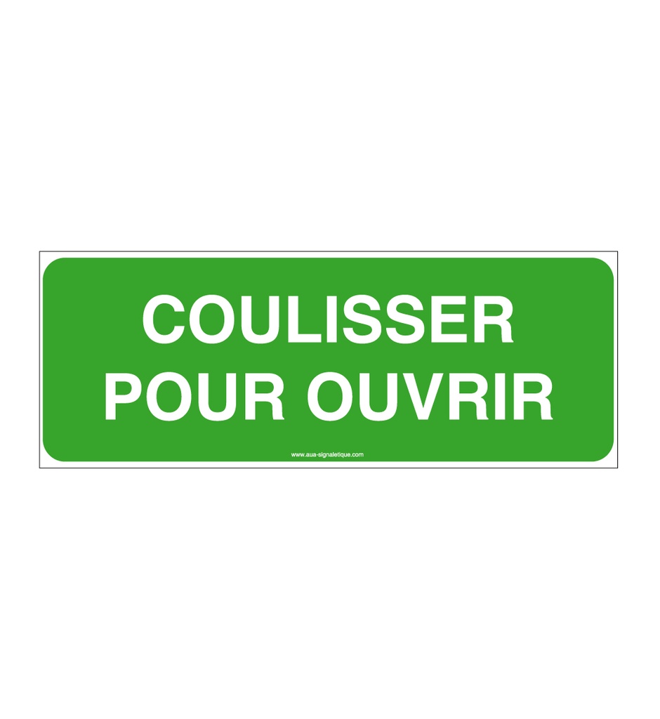 Panneau Coulisser pour ouvrir - B