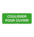 Panneau Coulisser pour ouvrir - B