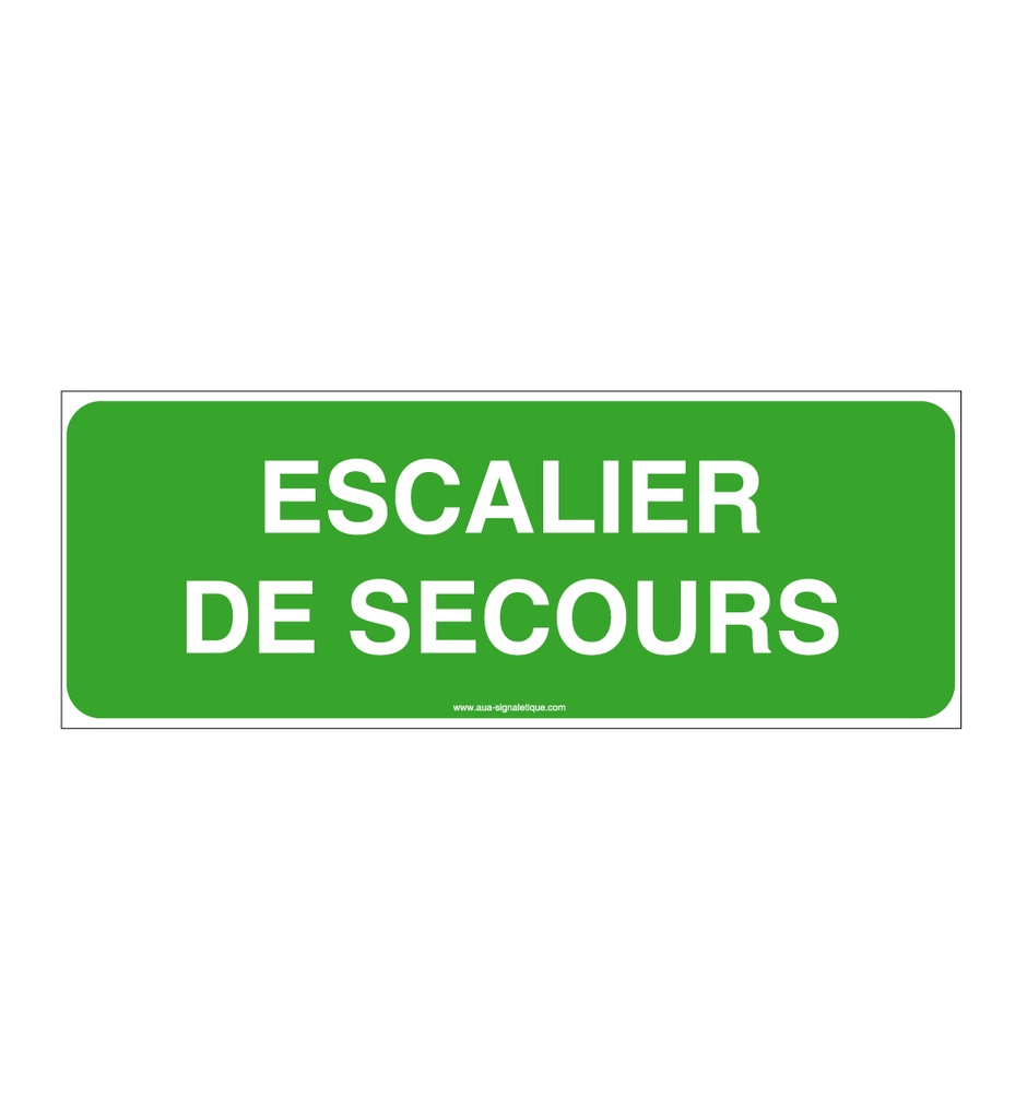 Panneau Escalier de secours - B
