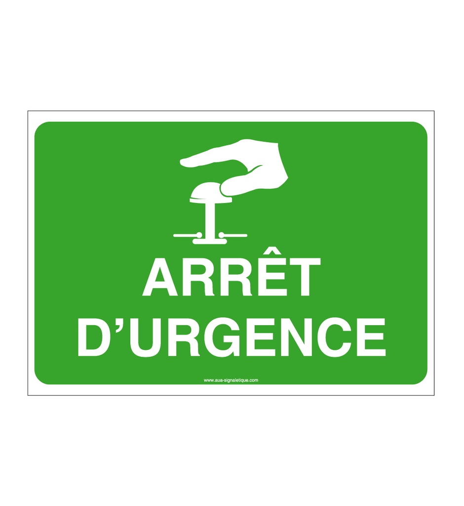 Panneau Arrêt d'urgence - AP
