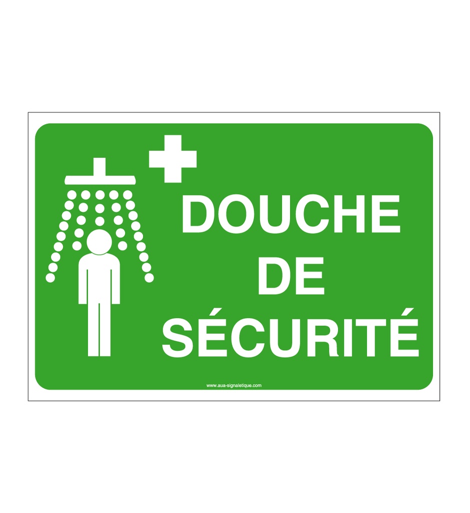 Panneau Douche de sécurité avec picto - AP
