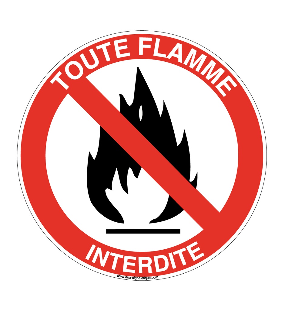 Panneau Flamme Interdite 02