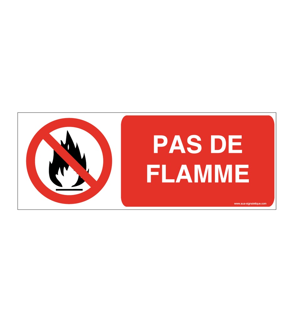 Panneau Flamme interdite