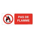 Panneau Flamme interdite