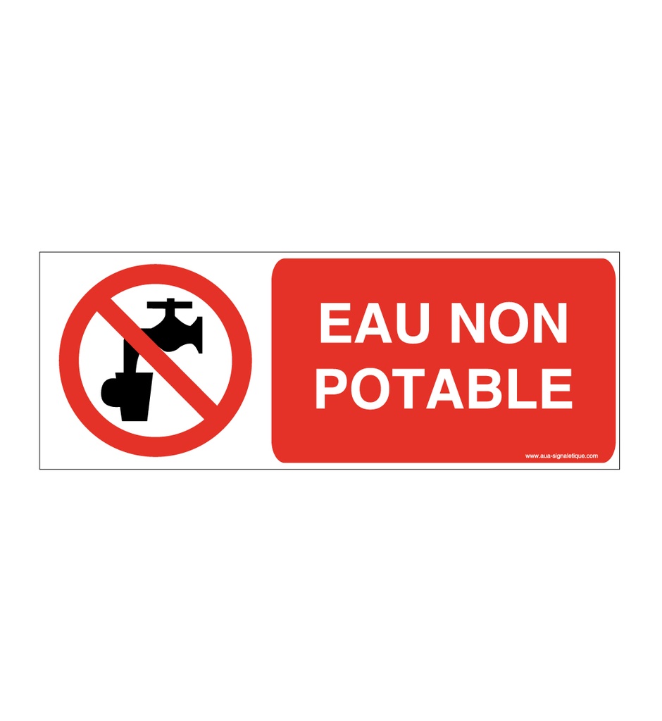 Panneau Eau non potable