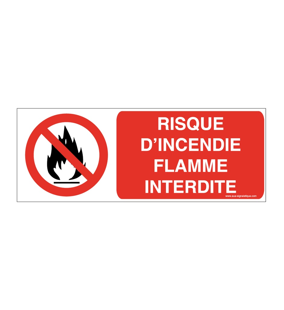 Panneau Flammes interdites H