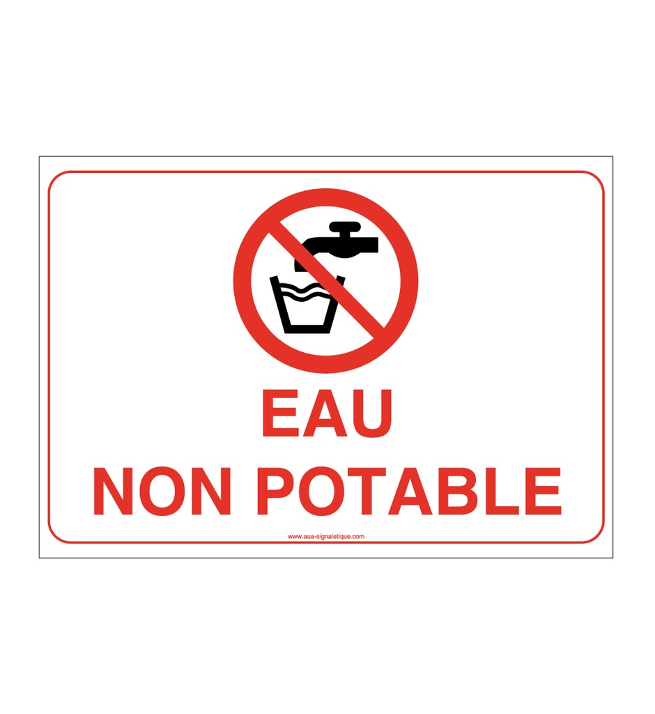 Panneau Eau Non Potable - AP