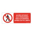 Panneau Accès Interdit Aux Personnes...