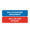 Panneau Interdiction au Ballon en Cuir