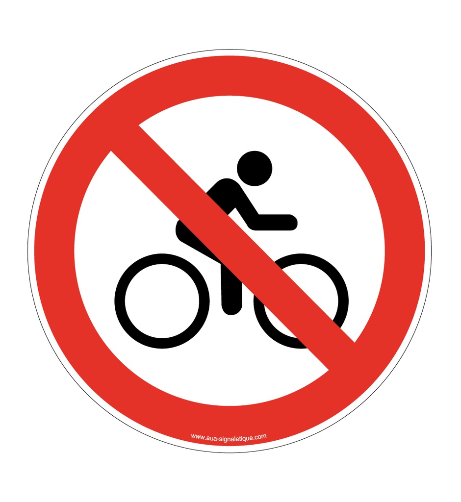 Panneau Cycliste interdit