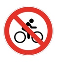 Panneau Cycliste interdit