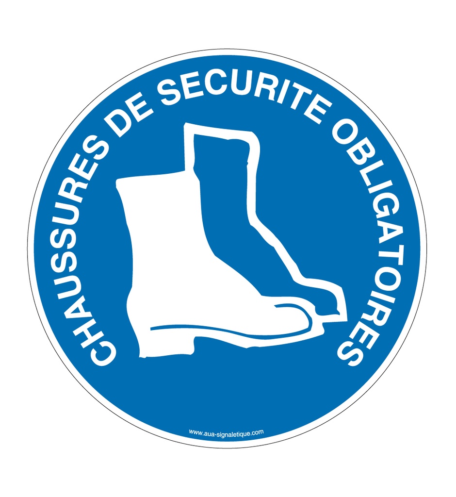 Panneau Chaussures de Sécurité Obligatoires