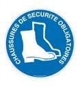 Panneau Chaussures de Sécurité Obligatoires