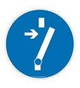 Panneau Obligation de Déconnecter Avant Intervention