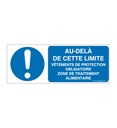 Panneau Au delà de cette Limite Vêtements...