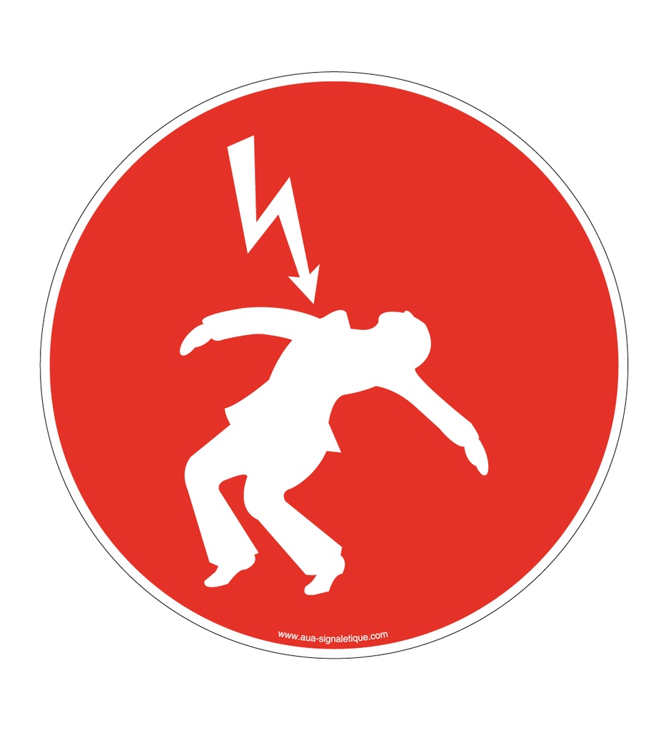 Panneau Danger électrique Rouge