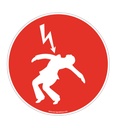 Panneau Danger électrique Rouge