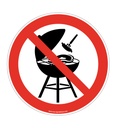 Panneau Barbecue Interdit