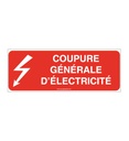 Panneau Coupure générale d'électricité