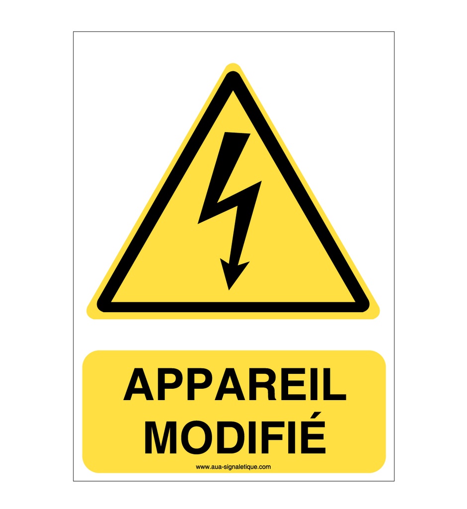 Panneau Appareil modifié