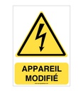 Panneau Appareil modifié