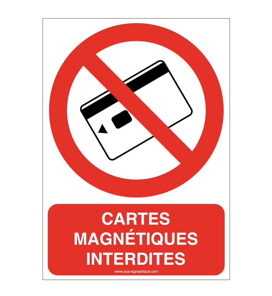 Panneau Cartes magnétiques interdites-AI
