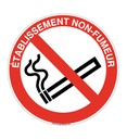 Panneau Etablissement non fumeur-R