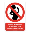 Panneau Consommation interdite aux femmes enceintes-AI